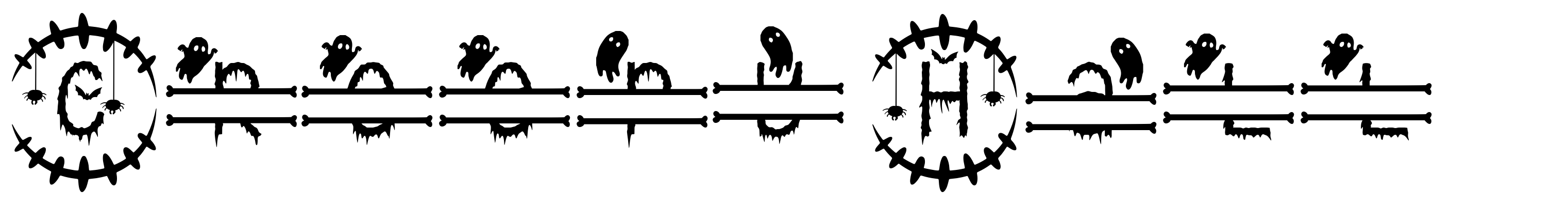 Creepy Halloween Monogram Monogram